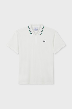 M 지퍼넥 폴로_WHITE-a