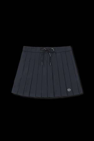 W 스트링 클래식 스커트_NAVY-a