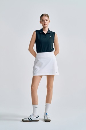 W 타키니 플라잉 백플리츠 스커트_WHITE-a