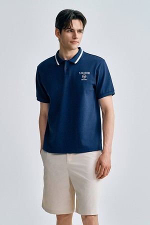 M 더블니트 오픈카라 폴로_NAVY-a