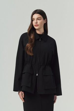 코르탈레(블랙)(여성 방풍자켓)_BLACK-a