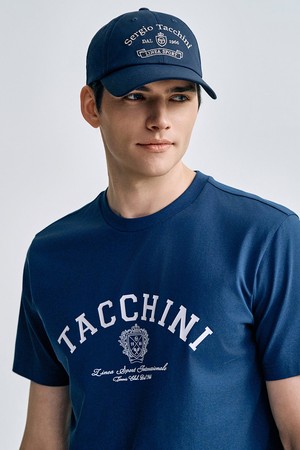 U 클래식 엠블럼 코튼라이크 볼캡_NAVY-a