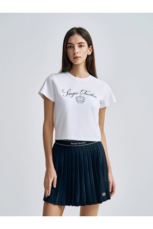 W 클래식 그래픽 미니 티셔츠_WHITE-a