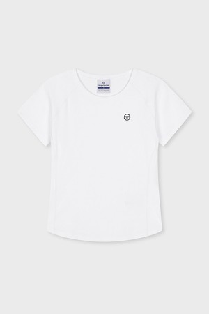 W 립 슬림핏 반팔 티셔츠_WHITE-a