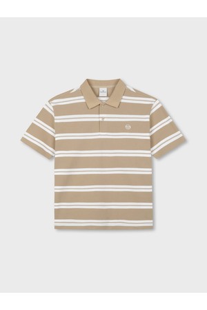 M 스트라이프 반팔 폴로_BEIGE-a
