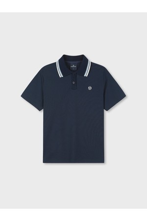 W 카라 포인트 폴로_NAVY-a