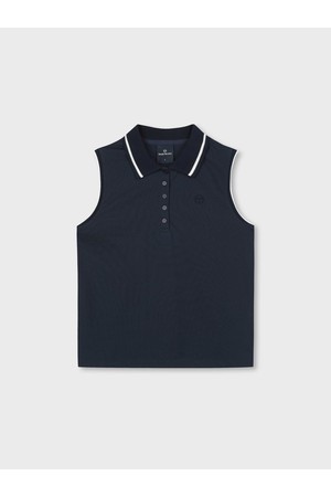 W 클래식 슬리브리스 폴로_NAVY-a