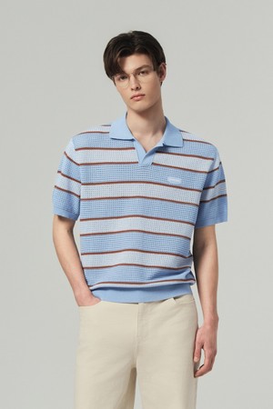 프레자네(스카이 블루)(남성 니트풀오버)_BLUE-a