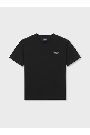 U 그래픽 레귤러핏 티셔츠_BLACK-a