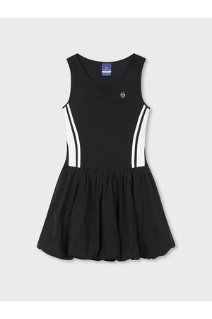 W 슬림 벌룬 드레스_BLACK-a