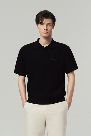 포사노(블랙)(남성 니트풀오버)_BLACK-a