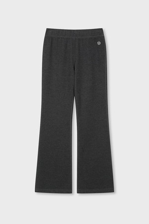 W 골지 니트라이크 부츠컷 팬츠 (D.Charcoal Grey)_GREY-a