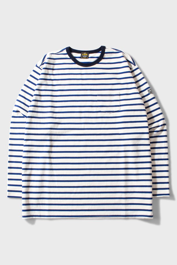 BORDER T-SHIRT [Vanilla French Blue]_VDR