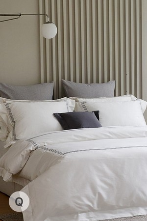 [소프라움앤] 포지타노 100수 사틴면 이불커버 베개세트 퀸(4컬러)