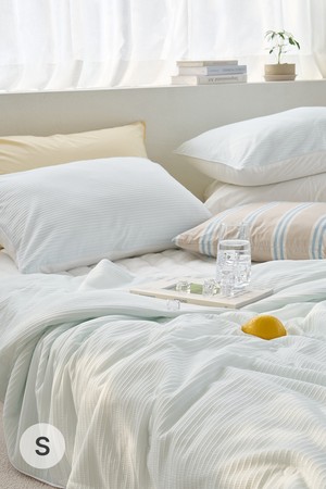 [소프라움앤] 쿨터치2 에어쿨 여름 냉감 차렵이불 싱글