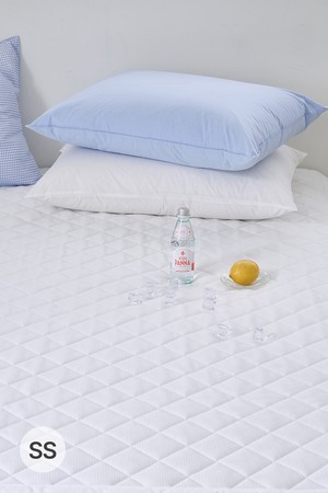 [소프라움앤] 아이스메쉬 에어쿨 냉감 침대패드 슈퍼싱글(화이트)