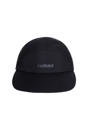 WIDE DOUBLE BRIM CAP_BLACK-a