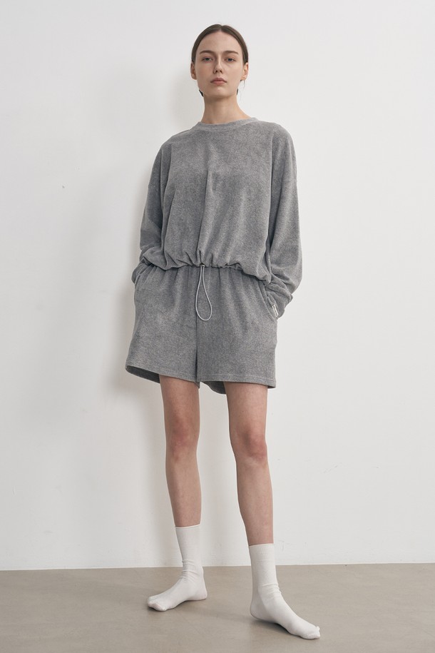 NEBELEVERYWEAR - 스웻셔츠 - COTTON TERRY SWEATSHIRT_GRAY