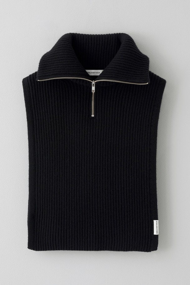 NEBELEVERYWEAR - 스카프/머플러 - CASHMERE WOOL  ZIP-UP WAMMER(2COL)