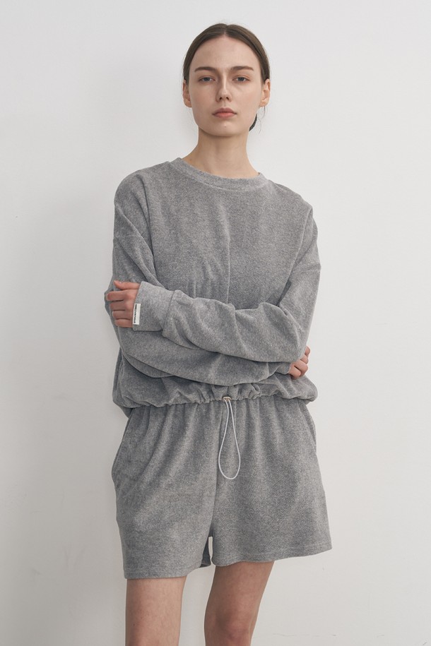 NEBELEVERYWEAR - 스웻셔츠 - COTTON TERRY SWEATSHIRT_GRAY