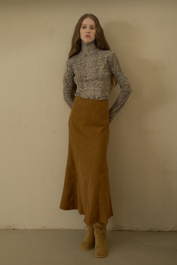 NEBELEVERYWEAR - 미디스커트 - CLASSIC MERMAID LONG SKIRT (2COL)