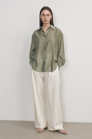 TENCEL SOFT SHIRT_LIGHTH KHAKI