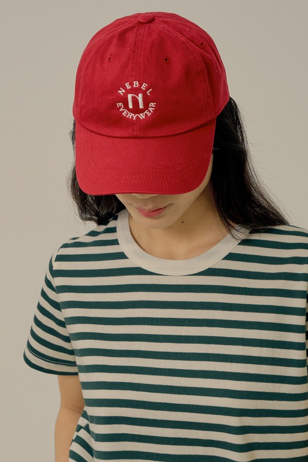 NEBELEVERYWEAR - 모자 - Logo ball cap_red