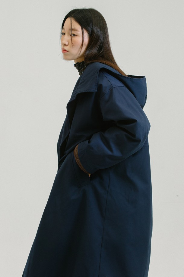 NEBELEVERYWEAR - 코트 / 패딩 - 3m Thinsulate Overfit Padding Coat_Navy