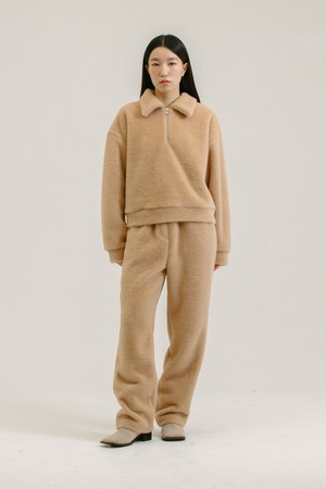 Fur Banding Pants_Beige