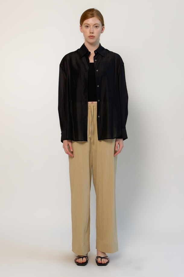 NEBELEVERYWEAR - 셔츠 - Tencel soft shirt_Black