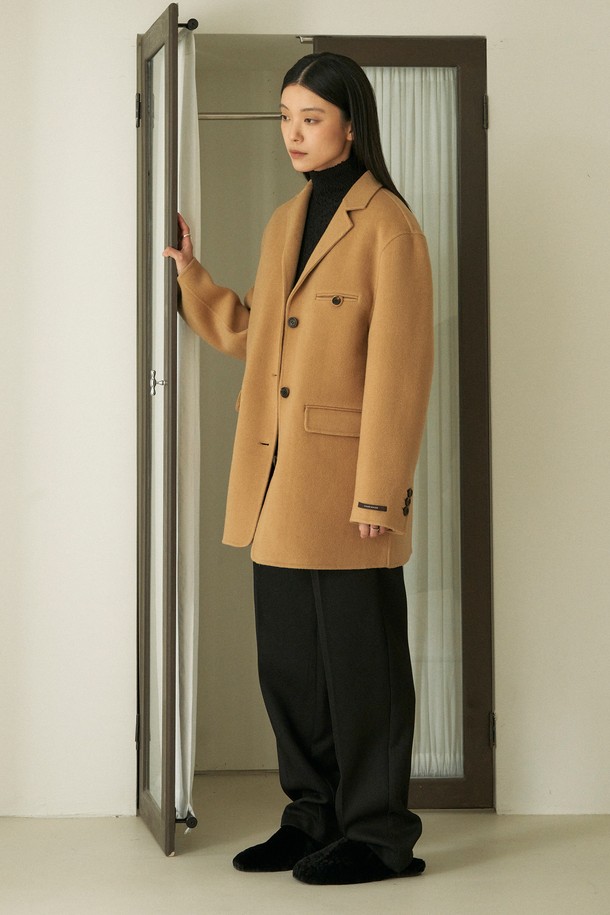 NEBELEVERYWEAR - 코트 - Single Blazer Handmade Coat_Camel