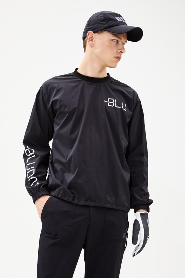 BLUDOT - 긴팔티셔츠 - [BLUDOT] M LOGO PRINT WINDBREAKER_BK