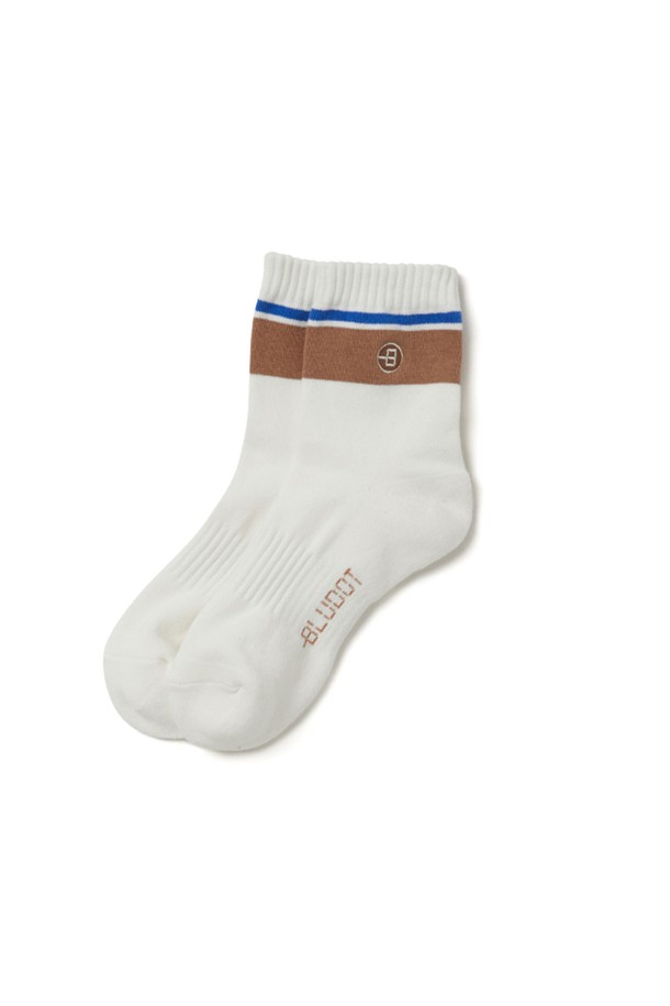 BLUDOT - 양말 - [BLUDOT] DASH B POINT SOCKS_WH