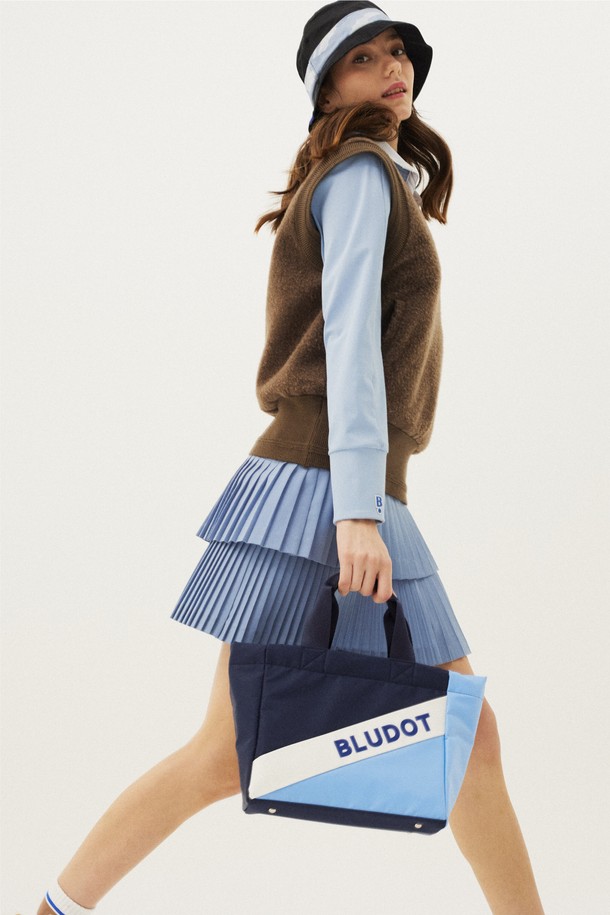 BLUDOT - 토트백 - [BLUDOT] COLOR BLOCK CART BAG