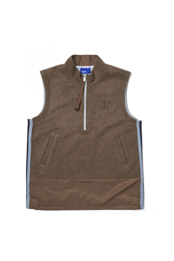 BLUDOT - 베스트 - [BLUDOT] KNIT ZIP-UP VEST_BR