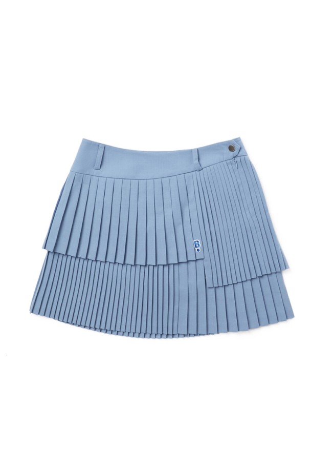 BLUDOT - 미니스커트 - [BLUDOT] LAYERED PLEATS CULOTTE_BL