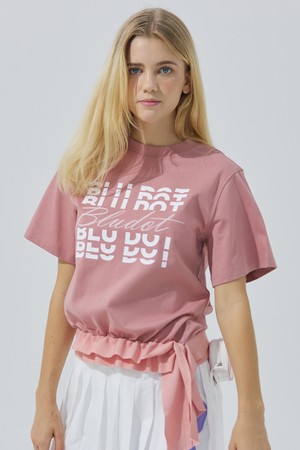 [BLUDOT] 스트링 테이프 포인트 티셔츠