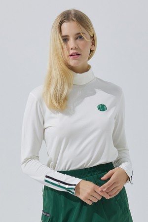 [BLUDOT] 테이프 포인트 터틀넥 티셔츠