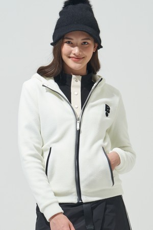 [BLUDOT] 로고와펜 플리스 후드집업자켓