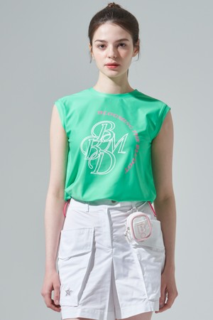 [BLUDOT] 아트워크 프린팅 슬리브리스 티셔츠