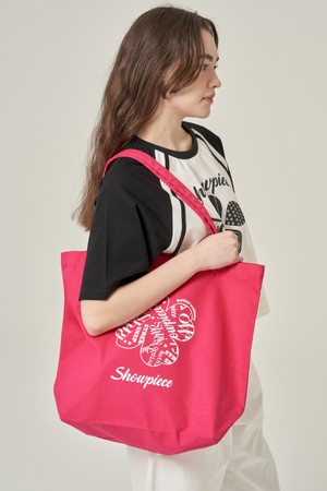 [BLUDOT][CASUAL LINE] 쇼피스 캔버스 에코백 라지 Plus_PINK-a