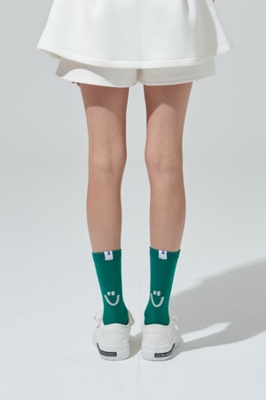 [BLUDOT] 그린 스마일 양말_GN_GREEN-a