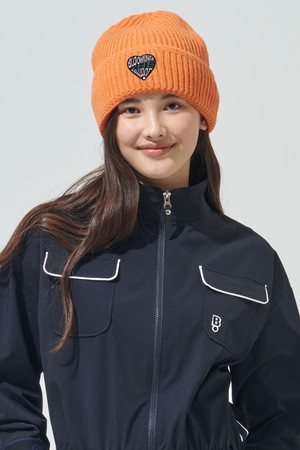 [BLUDOT] 하트 와펜 포인트 니트 비니