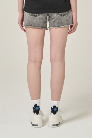 [BLUDOT][CASUAL LINE] 쇼피스 플라워 포인트 양말_WHITE-a