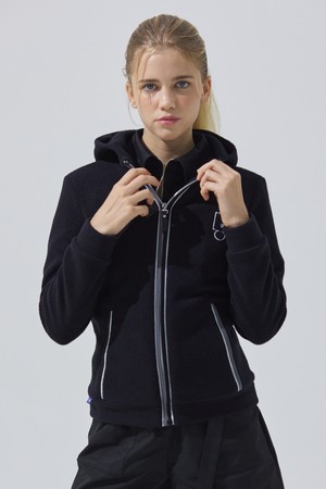 [BLUDOT] 로고와펜 플리스 후드집업자켓 Plus