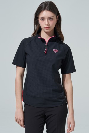 [BLUDOT] 하이 퍼포먼스  투어핏 하프집업 티셔츠