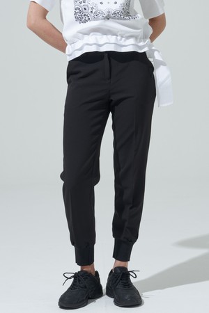 [BLUDOT] 플리츠 니트 밴드 조거 팬츠_BK_BLACK-a