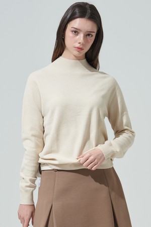 [BLUDOT] 프리미엄 홀가먼트 소프트 하프넥 니트