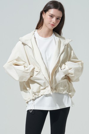 [BLUDOT][CASUAL LINE] 쇼피스 빅후드 루즈핏 아우터_IVORY-a