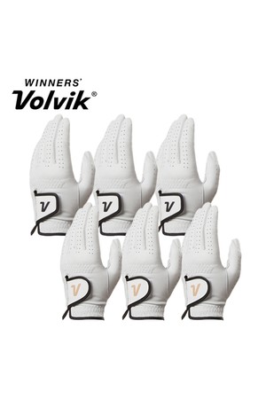 볼빅 퍼포먼스 양피 남성용 여성용 골프왼손장갑 화이트 3장 세트_WHITE-a